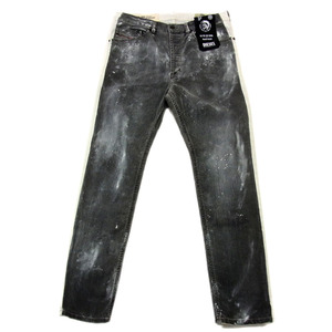 新品 定価5万円以上●DIESEL ディーゼル デニム パンツ ジーンズ VINTAGE 加工 ペンキ D-EETAR-SP メンズ 30 テーパード スキニー 未使用