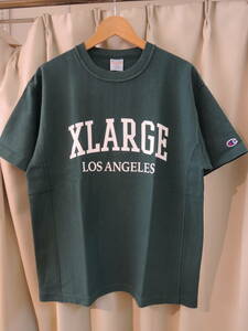 X-LARGE エクストララージ XLARGE×Champion REVERSE WEAVE S/S TEE チャンピオン グリーン Mサイズ 最新人気商品 送料￥230～ 値下げ！