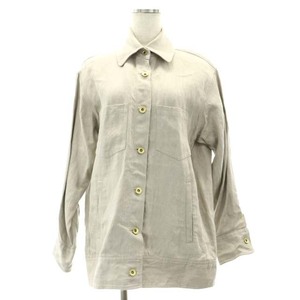 ミューズ ドゥーズィエム クラス MUSE de Deuxieme Classe 22SS LINEN CHINO Gジャケット カジュアルシャツ 麻 リネン F ベージュ