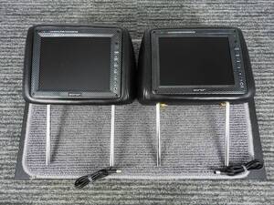 【社外】EONON イーオンオン★8インチ ヘッドレストモニター 2個セット TFT LCD DIGITAL COLOR★中古現状お渡し品「管理№NR3053」