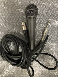 [High Grade Low Noise Mic Cable 5m付] [動作品] Takstar Pro-38 ダイナミックマイク カラオケマイク