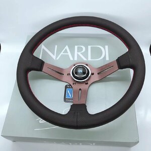 新品 ナルディ クラシック スポーツステアリング BKレザー ポリッシュスポーク350mm（14インチ）ペプチド色 NARDI FXP2