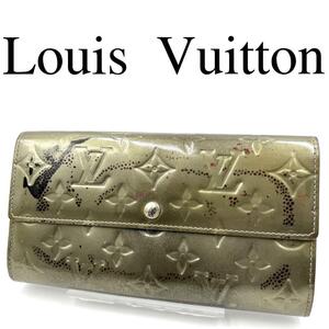 Louis Vuitton ルイヴィトン 長財布 ヴェルニ 総柄 エナメル