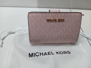 MICHAEL KORS 35F8GTVF2B 二つ折りミディアム財布 ピンク マイケルコース