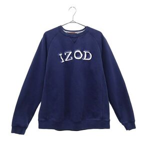 アイゾッド ワッペン 長袖 トレーナー M ネイビー IZOD スウェット メンズ