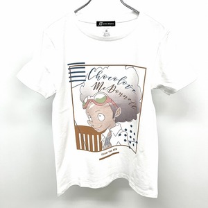 【新品】arma bianca SHAMAN KING シャーマンキング チョコラブマクダネル lette-graph Tシャツ 半袖 綿100% コットン M 白 レディース