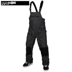 ラスト！21 VOLCOM ROAN BIB OVERALL BLACK STATIC ボルコム スノーボードウェア パンツ　メンズ G1351909　Mサイズ ビブパンツ