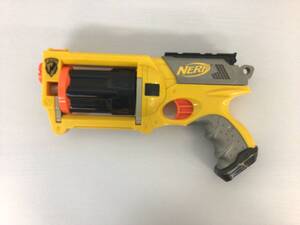 NERF　リボルバー型トイガン　イエロー　Nストライクマーベリック　中古