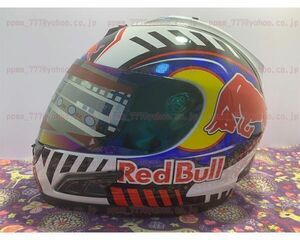 激安から★新品☆MALUSHUN日本未発売ア風REDBULLレッドブルフルフェイスヘルメットライオンロードサイズXL即決アリ