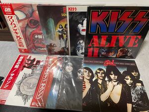 レコード まとめ売り 洋楽 邦楽 ロック Kiss UFO キングクリムゾン U2 見本盤 未開封含む　52個