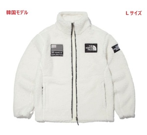 1円から売り切れ韓国モデル 新品 Lサイズ THE NORTH FACE 50周年 アイボリー ノースフェイス SNOW CITY FLEECE JACKET フリースジャケット