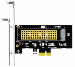 30_M.2 PCIe NVMe SSD 拡張カード(Key M用) 熱伝導シート(サーマルパッド)、ネジ付き①