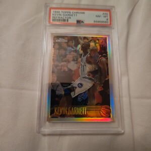 超激レア 96-97 Topps 1stChrome Kevin Garnett ケビンガーネット SSP Refractor ＃45R T-Wolves NBA レジェンド HOF PSA8 スーパースター 