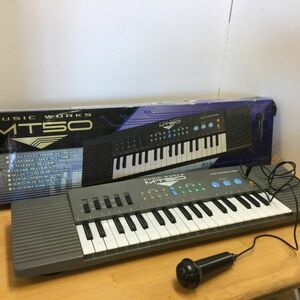 【ジャンク 送料込】電子キーボード 37鍵盤 ピアノ おもちゃ マイク付き サイズ(約)60×07×5cm ◆D5421