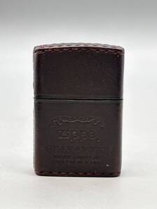 Y04015　　Zippo ジッポー GUARANTEE ギャランティ レザー オイルライター 火花無し