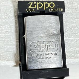 未使用　Zippo　UNITED STATES OF AMERICA　ケース１９９８.１１　インナー１９９８.１１　ライター　ケース付き　４２