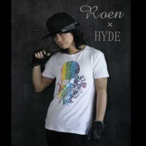 hyde着　hyde×Roen　コラボ　レインボースカル　 カットソー Ｔシャツ サイズＭ　