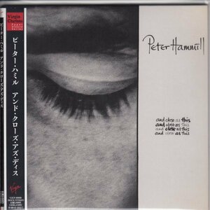 紙ジャケ PETER HAMMILL / AND CLOSE AS THIS （国内盤CD）