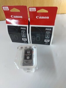 未使用品 純正 Canon インクカートリッジ ブラック BC-90 3個セット