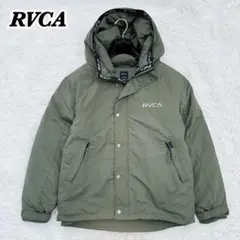 美品✨ RVCA　ルーカ　ダウンジャケット　カーキ　フード　Lサイズ