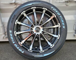 225/50R18 BD12 200系ハイエース タイヤホイールセット New TOYO H30 ホワイトレター 18インチ 新品 4本セット