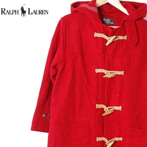 ポロ ラルフローレンPolo by Ralph Lauren■ダッフルコート ウールコート /ナイガイ■160■レッド ※NK4d02264