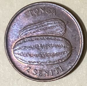 トンガ　2セニティ　1975年　外国コイン　アンティーク　古銭　外国銭　トンガコイン
