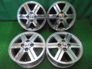 c34◆ホンダ 純正　アルミホイール 14×5.5J◆エンケイ製 モビリオ 14×5.5JJ +45 4H PCD100 中古アルミ4本セット