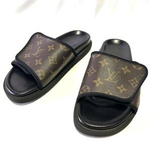 希少◇Louis Vuitton ルイヴィトン マイアミライン サンダル モノグラム ミュール 6 メンズ レディース ユニセックス