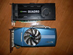 【ジャンク】QUADRO K4000 と ASUS ENGTX460 GeForce GTX460 共にBIOS画面表示確認済み