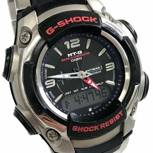 美品 CASIO カシオ G-SHOCK ジーショック MT-G 腕時計 MTG-502-1B クオーツ アナデジ デジアナ ブラック カレンダー 電池交換済 動作確認済