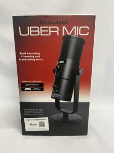 通電確認のみ　M-Audio　UBER MIC　USBコンデンサーマイク　音響機材 