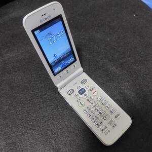 ★☆docomo ドコモ FUJITSU 富士通 携帯電話 らくらくホン ガラケー F-01M ホワイト 判定〇 【通電確認済み】 #14854☆★