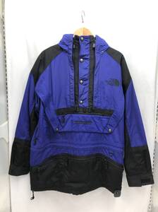 現状品 THE NORTH FACE STEEP TECH アノラック メンズ L ブルーxブラック ナイロン ジャケット プルオーバー SS-279291