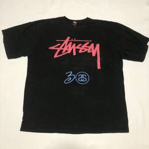 STUSSY ステューシー Tシャツ XL ブラック ワールドツアー LOCAL COLOR