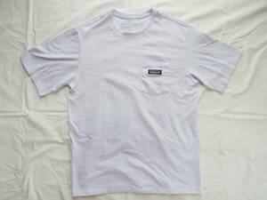 パタゴニアpatagonia Tシャツ メンズ・P-6ラベル・ポケット・レスポンシビリティ 37406 Sサイズ ホワイト