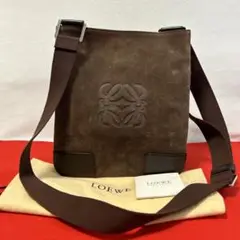 LOEWE ロエベ アナグラム ショルダーバッグ スエード