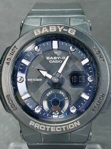 美品 CASIO カシオ Baby-G ベビージー BGA-250-1A アナデジ 多機能 腕時計 ブラック ラバーベルト ステンレススチール 動作確認済み