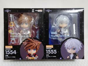 未開封+廃盤品　グッドスマイルカンパニー　ねんどろいど　KINGDOM HEARTS　1554 ソラ　＆　1555 リク　キングダムハーツ Ⅲ Ver.