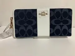 【新品未使用】COACH 長財布 ブルー レディース