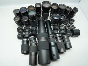 ★MFレンズなど★TAMRON/PETRI/RICOH/TOPCON/OLYMPUS/TEFNON/COSINA/ 等 計:35点まとめ【ジャンク品】31201