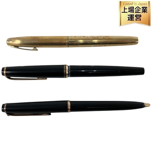 MONTBLANC 12KGF 万年筆 ボールペン 3本セット ジャンク N9393180