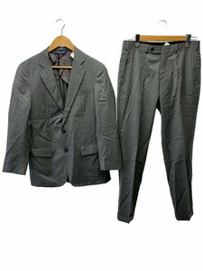 BROOKS BROTHERS◆2Bスーツ/REGENT FIT/カノニコ生地/38/ウール/GRY/ストライプ/19-01-6441//