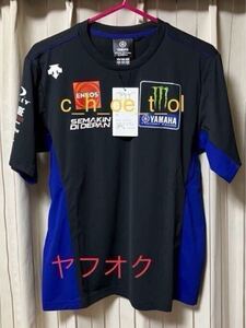 デサント製 正規品 デサント モンスターエナジー ヤマハ ファクトリー シャツ サイズL DESCENTE YAMAHA FACTORY RACING motogp