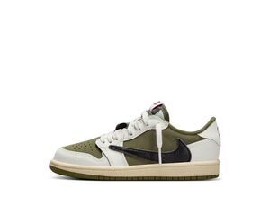 Travis Scott Nike PS Air Jordan 1 Low OG SP "Reverse Olive" 19cm DO5442-200