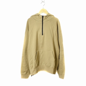 FOG ESSENTIALS FEAR OF GOD HALF ZIP PULLOVER HOODIE ハーフジップ プルオーバー フーディー XS 茶 ブラウン