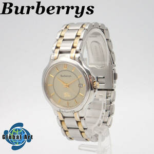 え05248/Buberrys バーバリーズ/ソーラー/メンズ腕時計/コンビ/B810-H18377