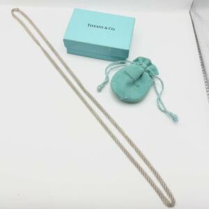 #14392　Tiffany＆CO.　ティファニー メッシュ ロング ネックレス シルバー　silver925　SV925　現状品