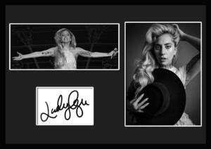 10種類!Lady Gaga/レディー・ガガ/サインプリント&証明書付きフレーム/BW/モノクロ/ディスプレイ (1-3W)