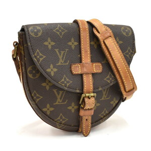 1円 ◆美品 LOUIS VUITTON ルイヴィトン ショルダーバッグ シャンティPM M51234 モノグラム キャンバス ブラウン◆E.Csr.zE-28